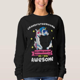 Grandfathercorn 1 Kid Fathers Day Grandfather Unic Sweatshirt