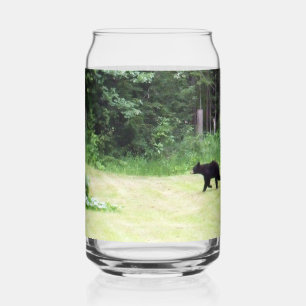 Grandfather's Black Bear Can Glass