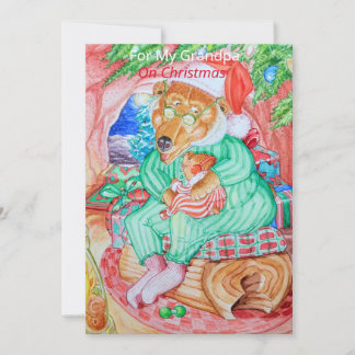 Grandfather's Christmas Greeting Card