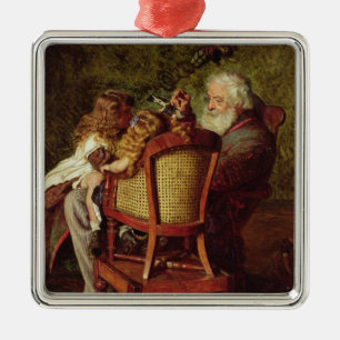 Grandfather's Jack-in-the-Box Metal Ornament