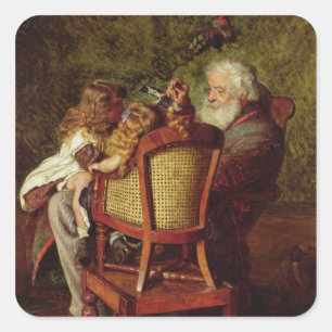 Grandfather's Jack-in-the-Box Square Sticker