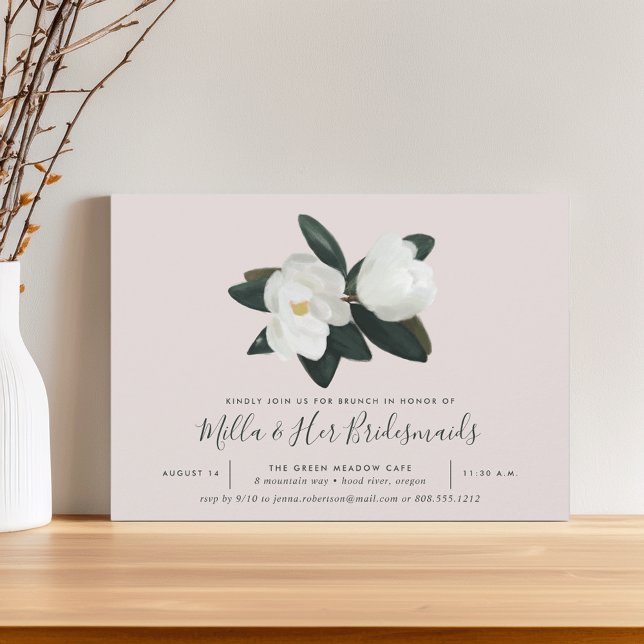 Grandiflora | Southern Magnolia Bridesmaids Brunch Invitation (Creator Uploaded)