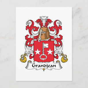 Grandjean Family Crest Postcard
