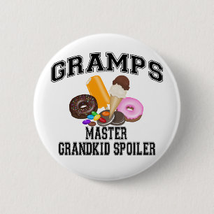 Grandkid Spoiler Gramps 6 Cm Round Badge