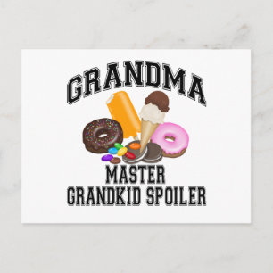 Grandkid Spoiler Grandma Postcard