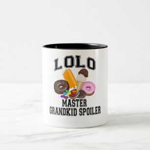 Grandkid Spoiler Lolo Two-Tone Coffee Mug
