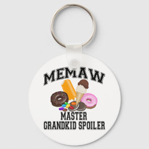 Grandkid Spoiler Memaw Key Ring