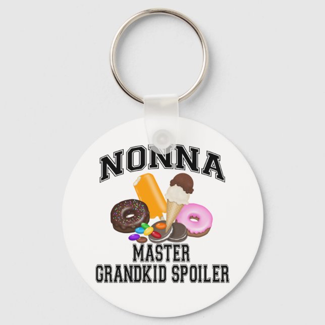 Grandkid Spoiler Nonna Key Ring (Front)