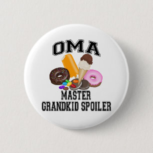 Grandkid Spoiler Oma 6 Cm Round Badge