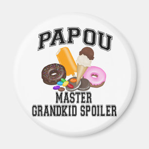Grandkid Spoiler Papou Magnet
