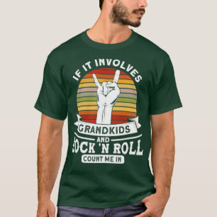 Grandkids And Rock n Roll Rock N Roll Guitar T-Shirt