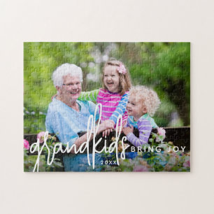 Grandkids Bring Joy Photo Jigsaw Puzzle