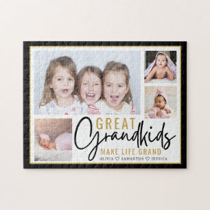 Grandkids Great Grandparents Life Quote 4 Photo    Jigsaw Puzzle