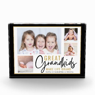 Grandkids Great Grandparents Life Quote 4 Picture Photo Block