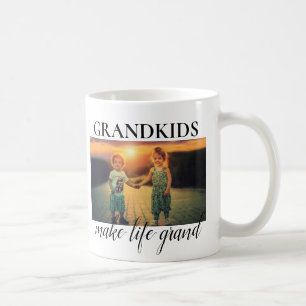 Grandkids make life grand 2 Photo collage Coffee Mug