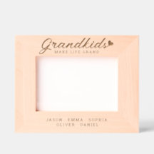 Grandkids Make Life Grand Custom Names Keepsake