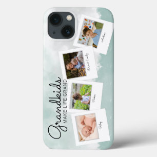 Grandkids Make Life Grand Grandchildren Photo iPhone 13 Case