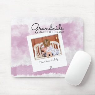 Grandkids Make Life Grand Grandchildren Photo Mouse Pad