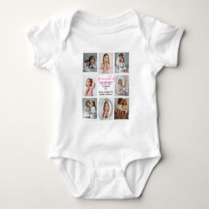 Grandkids Make Life Grand Grandma 8-Photo Custom  Baby Bodysuit