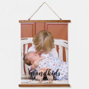 Grandkids Make Life Grand Hanging Tapestry