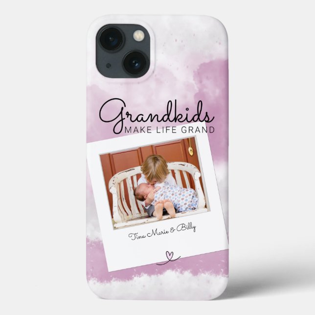 Grandkids Make Life Grand Photo Case-Mate iPhone Case (Back)
