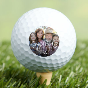 Grandkids Make Life Grand Photo Golf Balls
