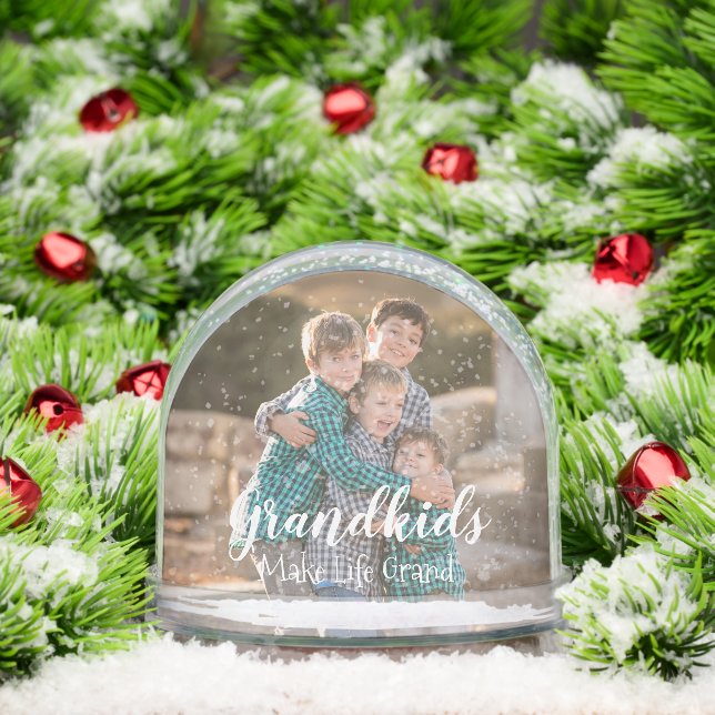 Grandkids Make Life Grand Snowglobe (Christmas)