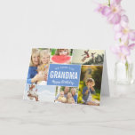 Grandkids Photo Collage Birthday Card<br><div class="desc">Affordable custom printed birthday card personalised with your photos and text. This cute and simple design features a photo collage layout for 6 photos. Text reads "We Love You Grandma - Happy Birthday" or you can customise it with your own special message. Add your personalised greeting on the inside. Use...</div>