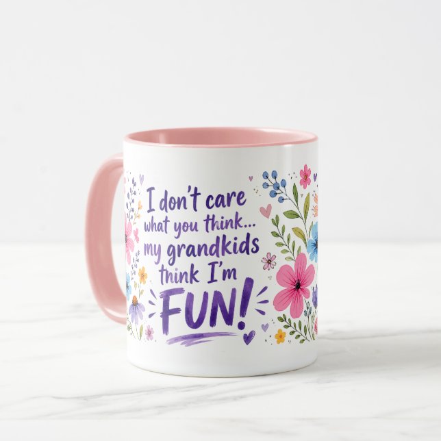 Grandkids Think I’m FUN!  Mug (Front Left)
