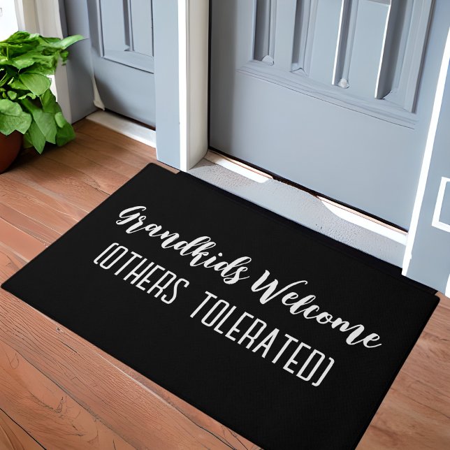Grandkids Welcome Others Tolerated - Funny Welcome Doormat (Creator Uploaded)