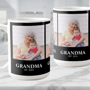 Grandm Established Bold Black 3 Photo Coffee Mug