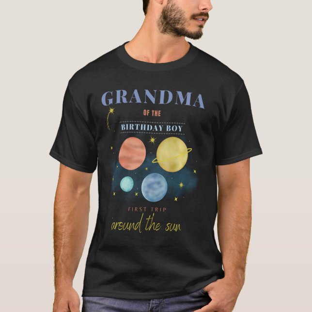 Grandma 1st Birthday First Trip Around The Sun Spa T-Shirt (Front)