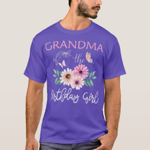Grandma 1st First Birthday Matching Family Butterf T-Shirt