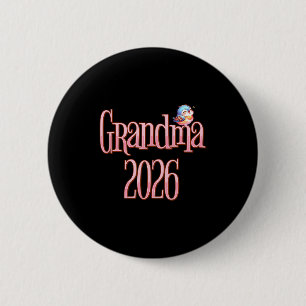 Grandma 2026 Cute Bird New Grandma Pregnancy Revea 6 Cm Round Badge