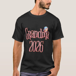 Grandma 2026 Cute Bird New Grandma Pregnancy Revea T-Shirt