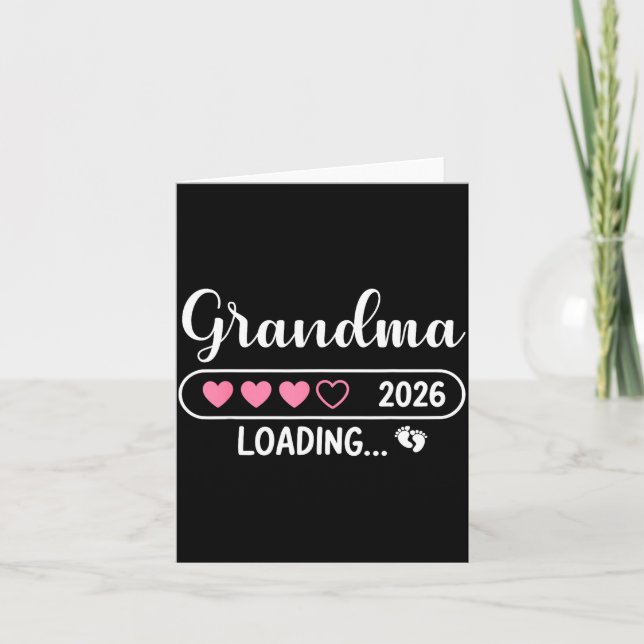 Grandma 2026 Loading New Grandma Est 2026  Card (Front)