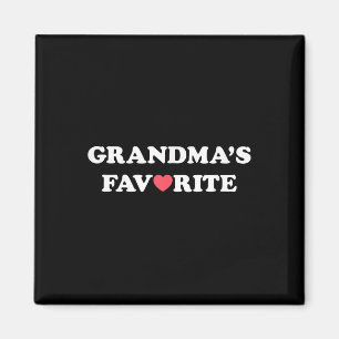 Grandma's Favourite (with Red Heart) T-shirt.p Magnet