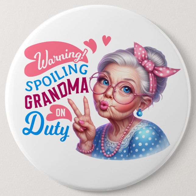 Grandma 6 Cm Round Badge (Front)