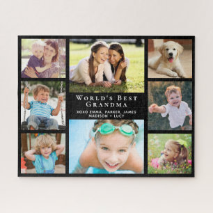 Grandma 8 Photo Collage Jigsaw Puzzle