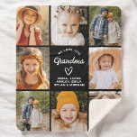 Grandma 8-Photo Collage Text Gift Personalised Sherpa Blanket<br><div class="desc">The Grandma 8-Photo Personalised Custom Text Gift Fleece Blanket is a heartwarming and unique way to show Grandma your love. Featuring a collage of eight cherished family photos, this blanket is personalised with custom text to create a one-of-a-kind keepsake. Made from soft, cosy fleece, it provides both warmth and a...</div>