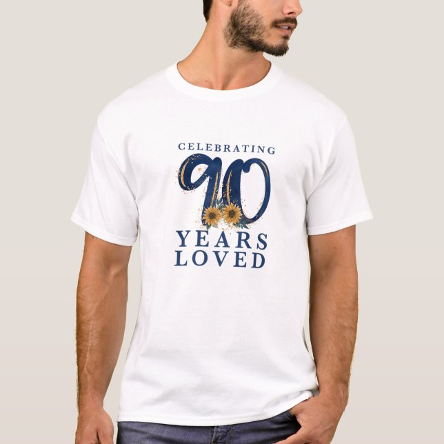 Grandma 90Th Birthday Party | Celebrating 90 Years T-Shirt (Front)
