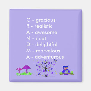 Grandma Acrostic Magnet