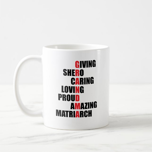 Grandma Acrostic Mug (Left)
