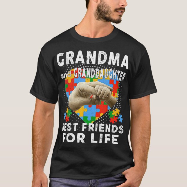 Grandma and Granddaughter Best Friends For Life T-Shirt (Front)