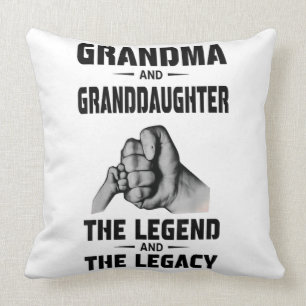 Grandma And Granddaughter  Legend And  Legacy Cushion