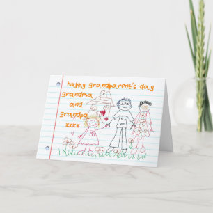 grandma and grandpa grandparent's day card