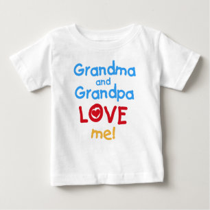 Grandma and Grandpa Love Me Baby T-Shirt