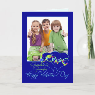 Grandma and Grandpa Valentine Photo Greeting Card