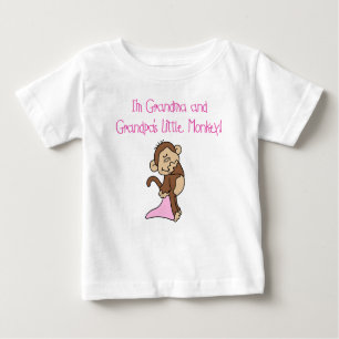 Grandma and Grandpas Little Monkey Baby T-Shirt