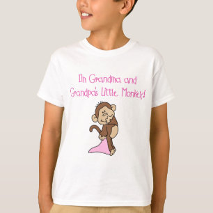 Grandma and Grandpa's Monkey - Pink T-Shirt